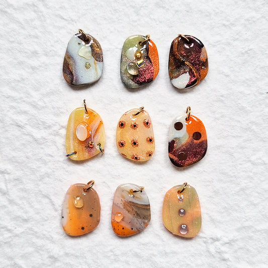 Pendentifs en pâte polymère #01