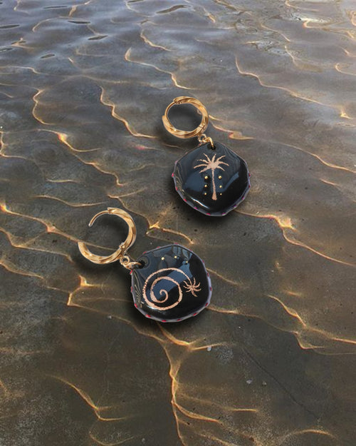 Boucles d'oreilles Nuit Tropicale