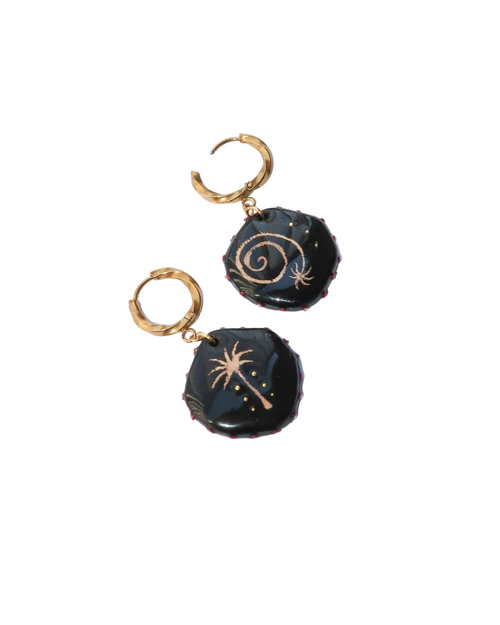 Boucles d'oreilles Nuit Tropicale