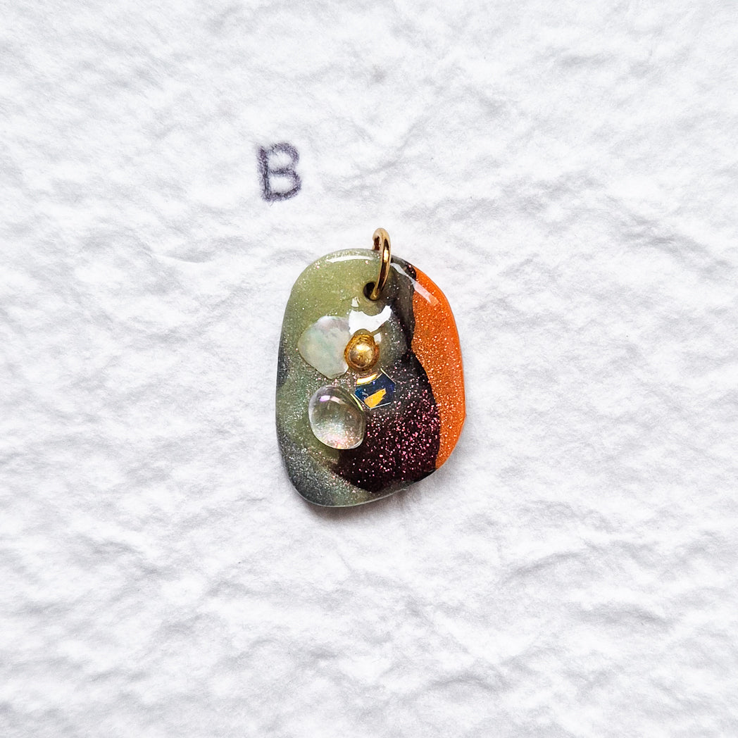 Pendentifs en pâte polymère #01